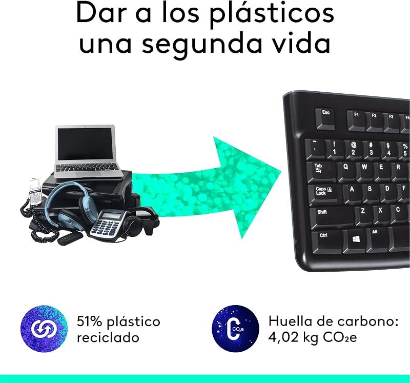 Teclado com fios K120 para Windows