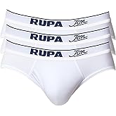 Rupa Jon Men's Cotton Briefs Ultra-Soft Underwear Breathable Moisture-Wicking Underpants | Contour Pouch