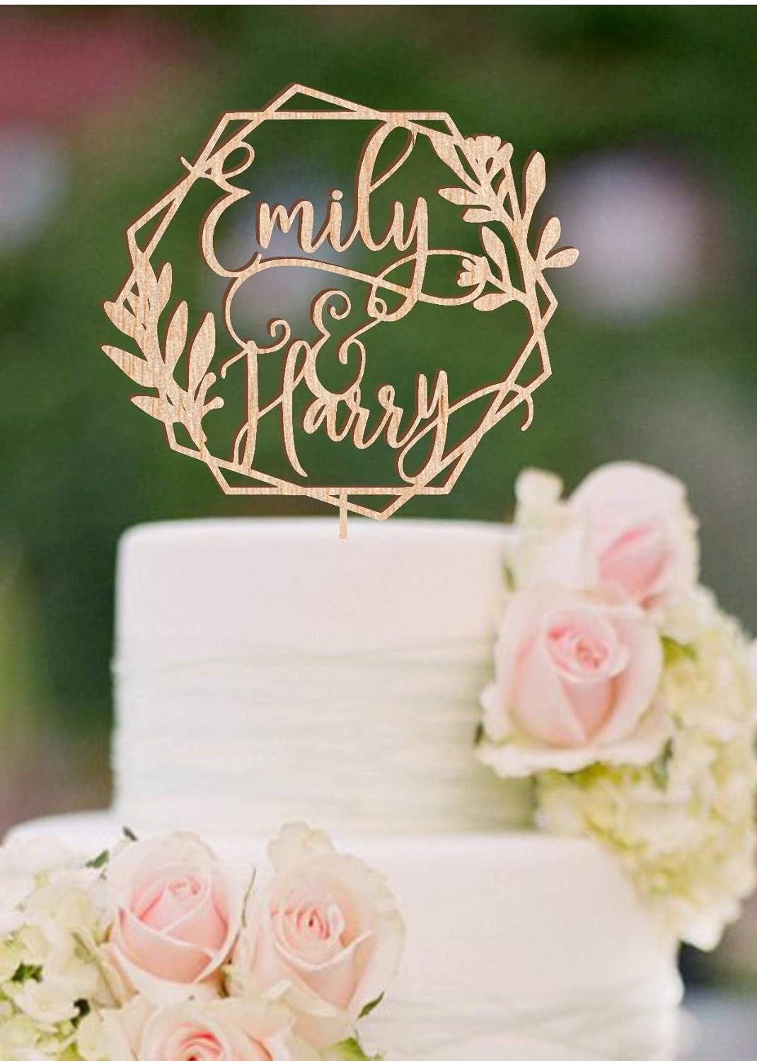 Napravi Rs Nom Personnalise De Gateau De Mariage Personnalise Gateau De Mariage Topper Personnalisee Gateau De Prenoms Or Rose Decoration De Mariage Patisserie Figurines Pour Gateaux