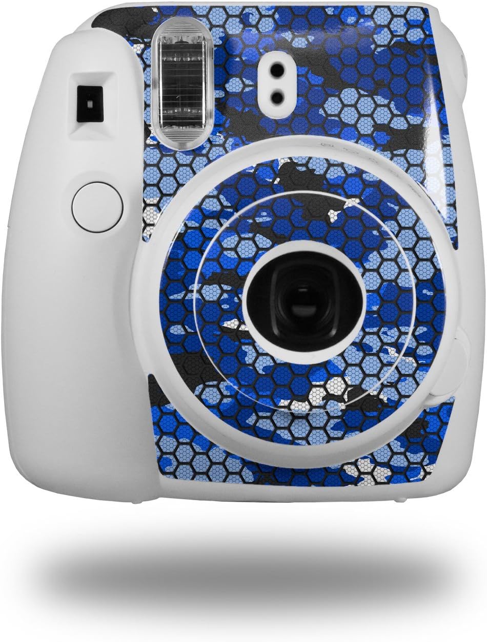 Wraptorskinz Skin Decal Wrap For Fujifilm Instax Mini 8 Camera Hex Mesh Camo 01 Blue Bright Wraptorskinz Skin Decal Wrap For Fujifilm Instax Mini 8 Camera Hex Mesh Camo 01 Blue Bright