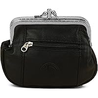 GLAD HAND DOUBLE FLAP COIN CASE レザー 黒 クラシックレザーライン Dコインケース｜Wallet COMME des