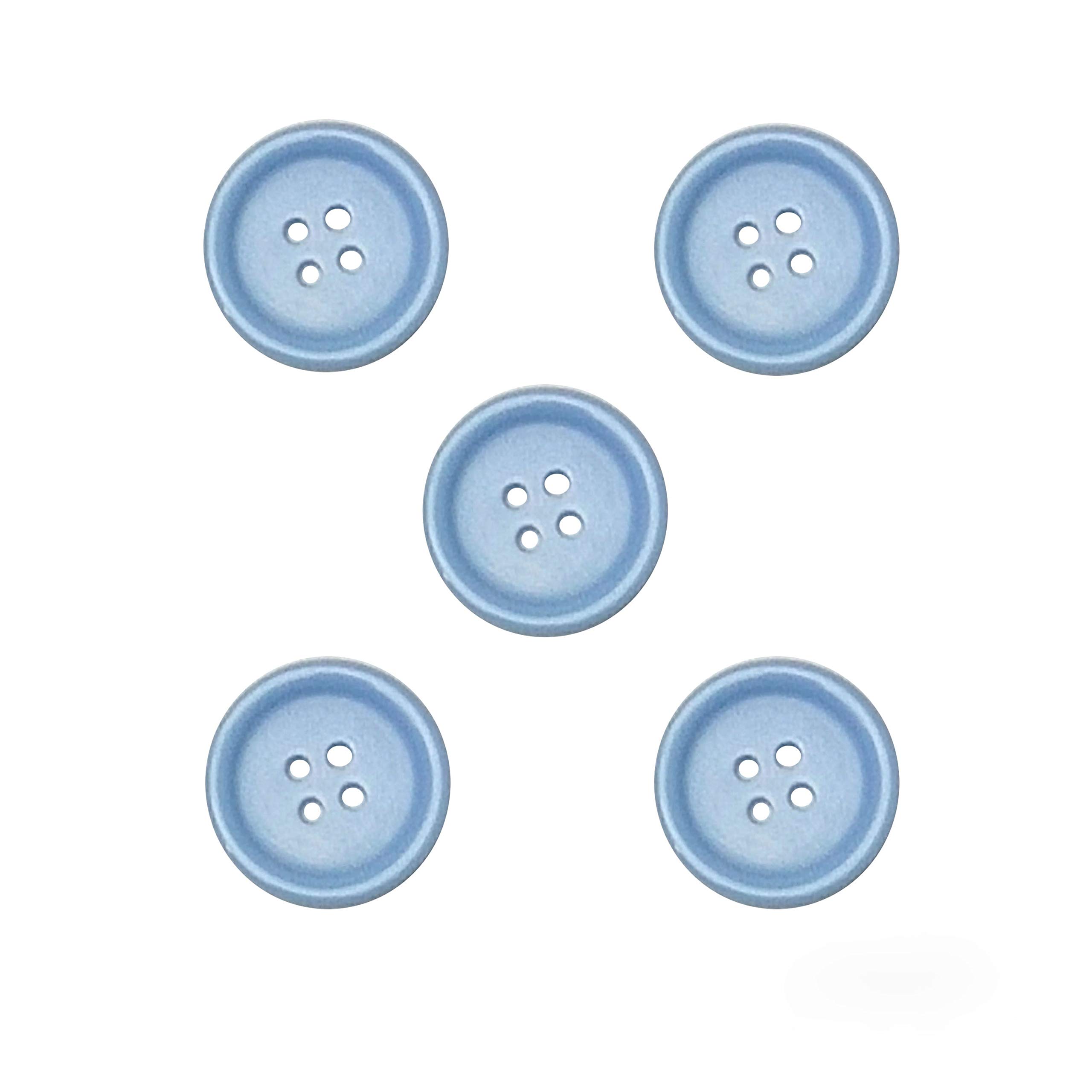 Libiline 100pcs Resin Button Solid Color 4Holes