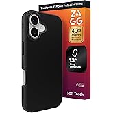 ZAGG Manhattan Snap Phone Case for iPhone 17 - Black, Drop Protection (13ft/4m), Soft-Touch Silicone, Slim & Lightweight, Smooth Surface & No-Slip Grip, MagSafe Compatible