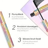 NICEMOVIC 4D Silk Fiber Mascara Black Waterproof Long-Lasting Volumizing view 4