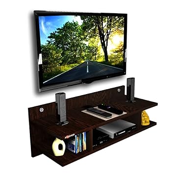 A10Shop Sigma Neo Tv Unit Display Storage Cabinet (32 Wide/ Wenge Finish)