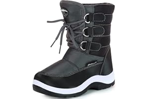 Apakowa Kids Girls Insulated Fur Winter Warm Snow Boots (Toddler/Little Kid)