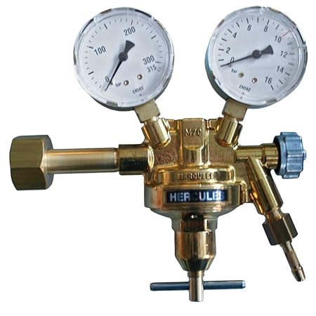 HERCULES Druckminderer Kohlensäure/Helium Druckregler Druckventil