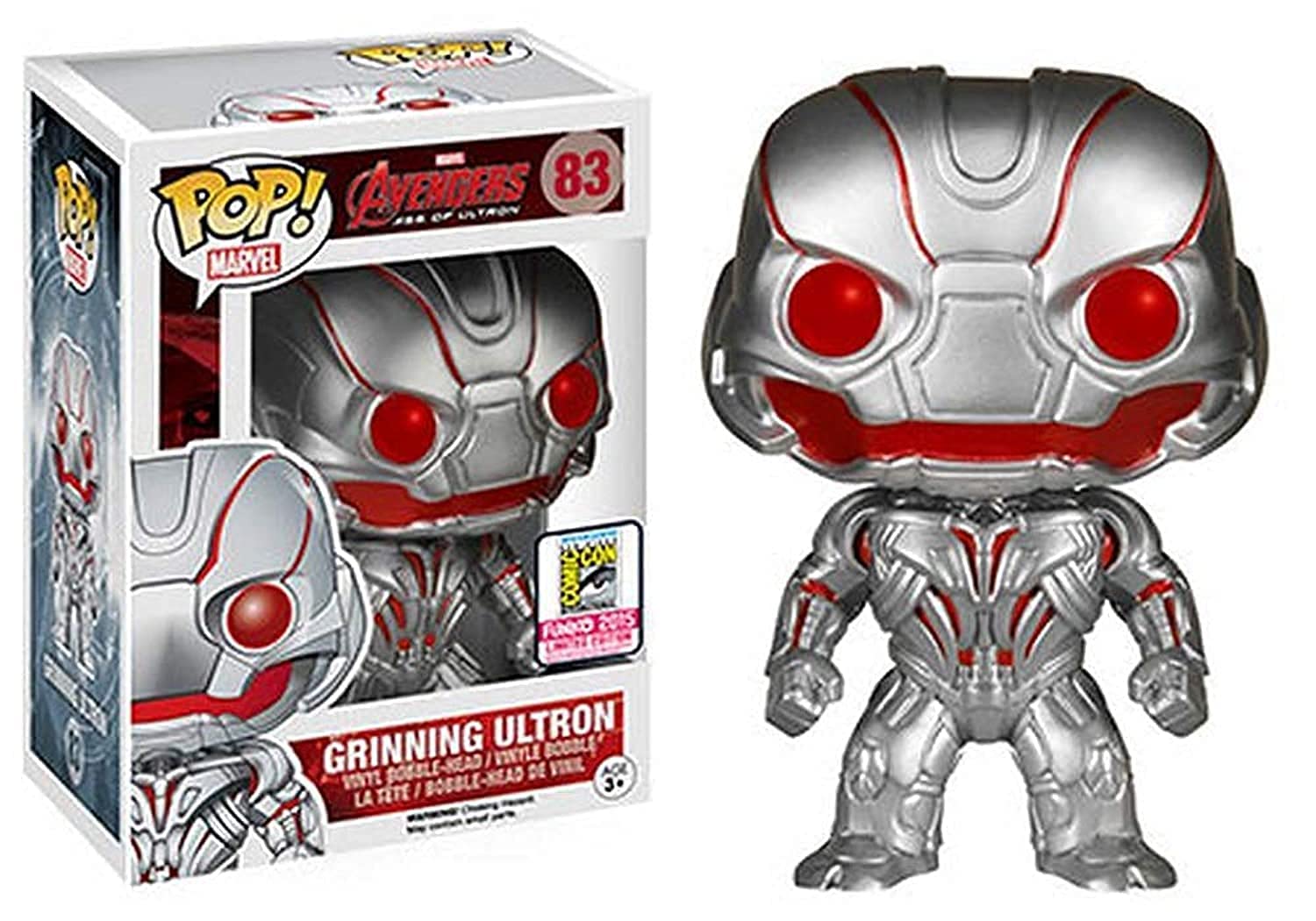 Funko Pop Marvel Grinning Ultron Summer Convention Exclusive Vinyl