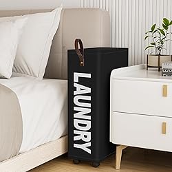 HomeHacks Rolling Slim Laundry Hamper Collapsible