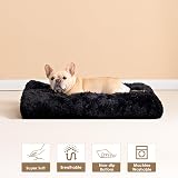 EHEYCIGA Fluffy Dog Crate Bed Medium 75x50x7.5cm Dark Grey view 6
