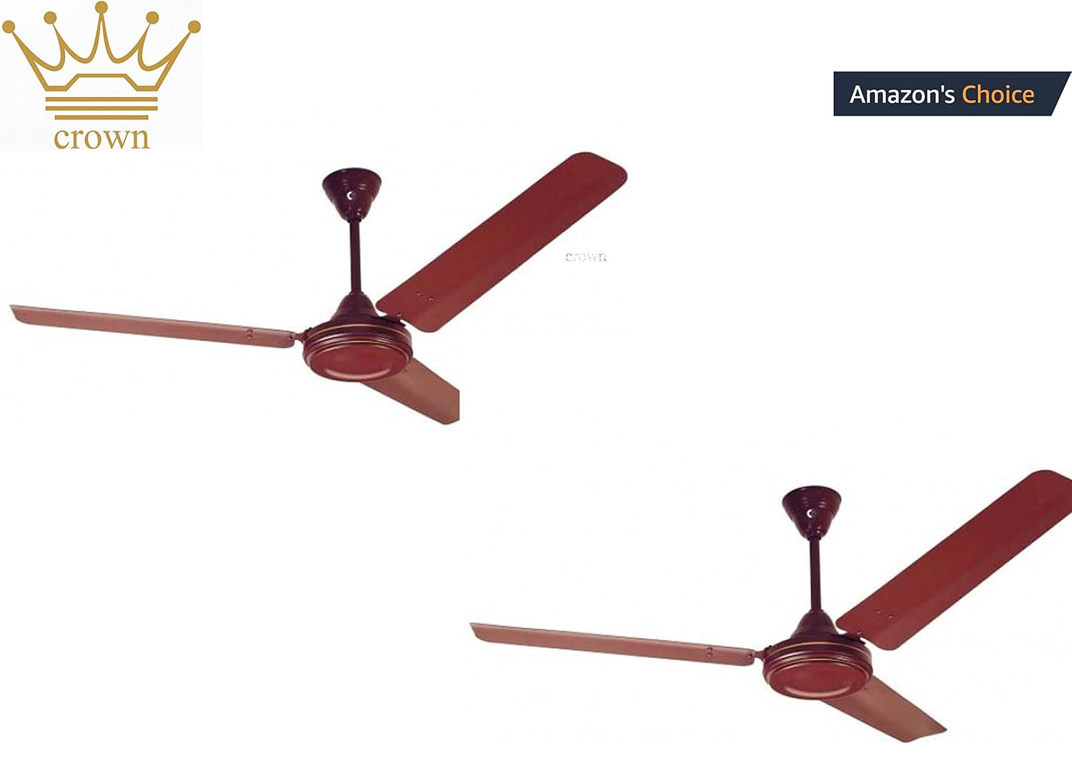 Crown Economy Brown Ceiling Fan Hispeed Pack Of 2pc Amazon In