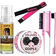 Edge Control Wax for Women Strong Hold Non-greasy Smoother Gel, Styling for Black Hair No Flaking, White Residue, Braiding Braid Mouss Shine and Smooth