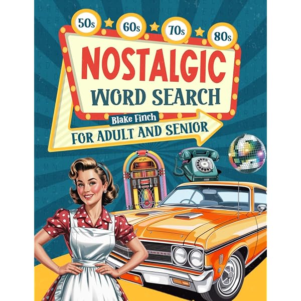 The Nifty 1950's Nostalgic Word Search Puzzle Book for Seniors and