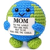 Birthday Valentines Day Gifts for Mom from Daughter Son Valentines for Mom New Bonus Step Mama Mother in Law Moms Gift Ideas for Mothers Day I Love You Moms Handmade Positive Crochet Animals Earth