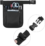 QWORK Nurse Waist Bag Pouch Organizer Medical Supplies Scissors Bandage Black view 3