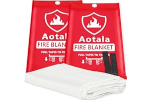 Aotala Fire Blankets Emergency for Home and Kitchen Emergency Fire Blanket for Home Blanket Fireproof Blanket for Camping, Gr