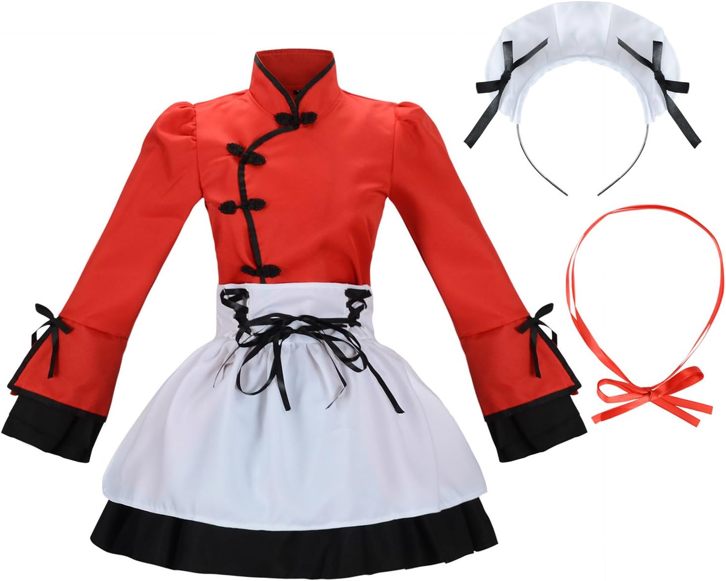 Sheface Women's Cosplay Lolita Fancy Dress French Maid Costume