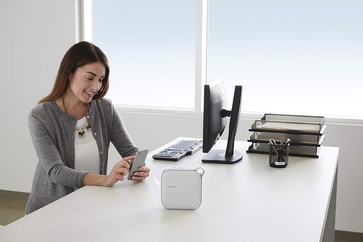 DYMO MobileLabeler Label Maker with Bluetooth Smartphone Connectivity (1982171) : Electronics