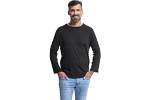 MAI WE CARE MAI Post Shoulder Surgery Shirts for Men - Recovery Long Sleeve Shirt with Easy Snaps on Sides, Chemo Port Access Shirt