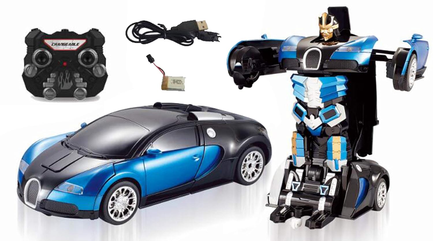 bugatti transformer rc car