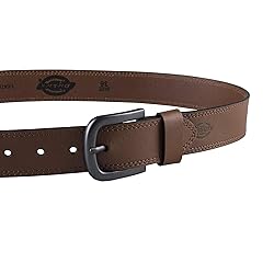 Dickies Men's Casual Leather Belt, Tan, 32