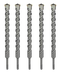 SDS Plus Hammer Drill Bit 5Pcs 5/8 in. x 6