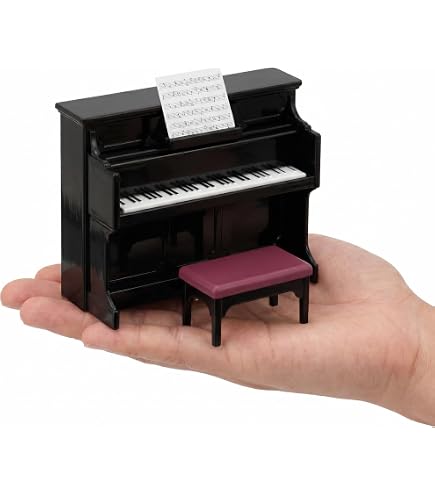 Amazon.com: Miniature Upright Piano with Stool Sold at Miniatures