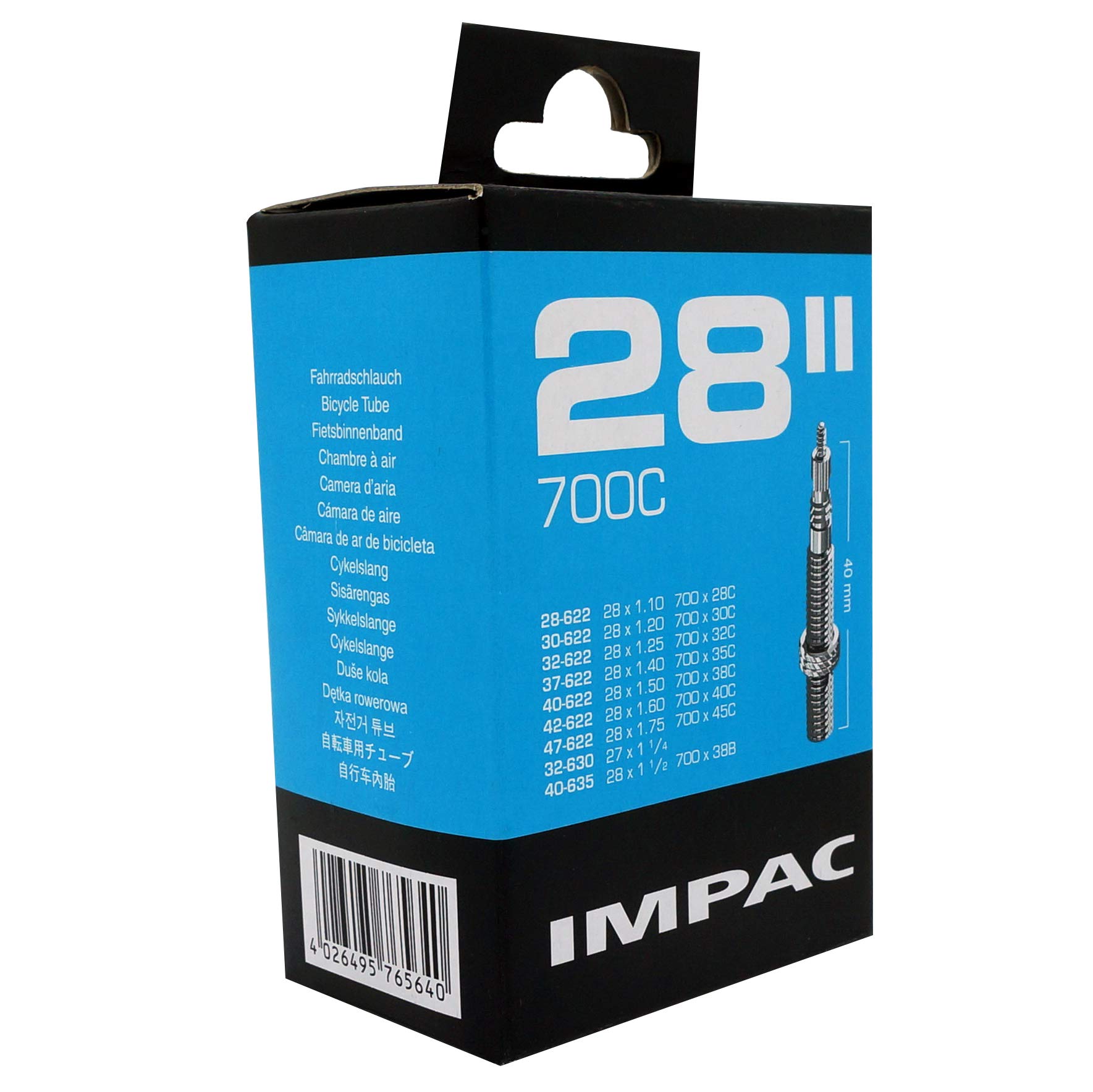 Schwalbe IMPAC SV28" Tubes 28/47-622/635,Black