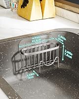 HapiRm Multifunctional Sink Caddy Brushed Nickel M-shaped, 2 Install Modes view 5