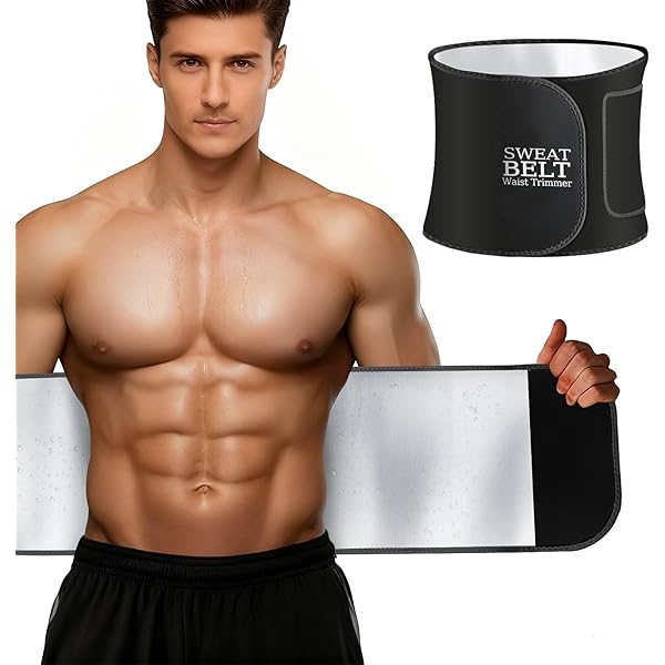 Amazon.com: HEATTRAP Fat Burner Belt Black - Heat Trapping Sweat