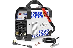 Reboot 60A Plasma Cutter Dual Voltage 120V/240V, 1/2" Clean Cut IGBT Inverter, Portable Metal Cutting Machine with Torch & Ti