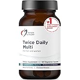 Designs for Health Methylated Multivitamin for Women & Men - Twice Daily Multimineral Supplement & Multivitamin Without Iron + Methylated B12 and Folate, Vitamin C, K, D, E + More (120 Capsules)