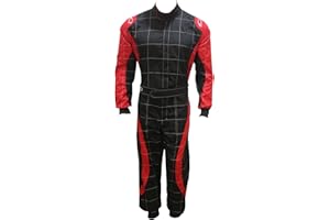 PM Sports Kids Juniors Karting Race Rally Go Kart Suits One Piece Suit Indoor/Outdoor Green