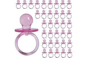 EVERSHINE Baby Pacifier 2.5" Baby Shower Favors Decoration (Pink, 36 Count)