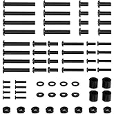 WALI Universal TV Mount Hardware Kit, M4,M5,M6,M8 Screws with Box, Black | Replacement Screws, Washers, Spacers Fits TVs/ Monitors Up To 80" Universal Kit For VESA Mounting