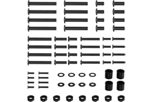 WALI Universal TV Mount Hardware Kit Includes M4 M5 M6 M8, Fit Most up to 80 inches TV/Monitor Mounts (UVSP-N), Black