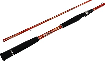orange fishing rod