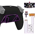 eXtremeRate Back Paddles Programable RISE4 V3 Remap Kit for PS5 Controller BDM-030 040 050 Models, Upgrade Board Black Redesigned Bottom Shell 4 Back Buttons Set for PS5 Controller