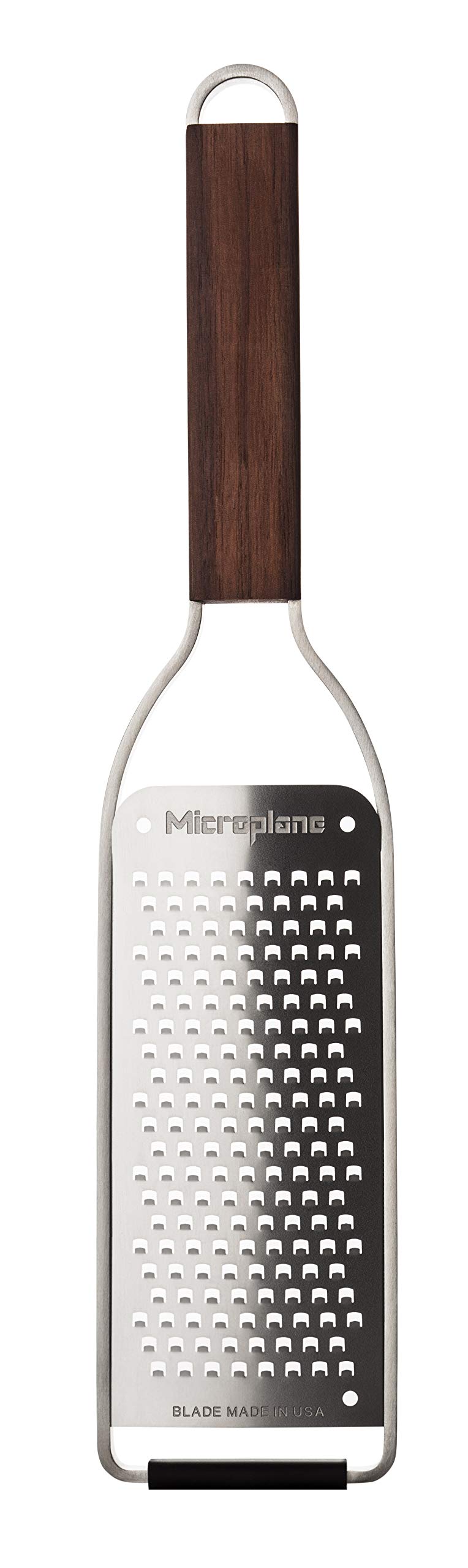 Microplane Kitchen Grater Coarse for Cheese, Carrot, Ginger, Coconut, Nuts and Horseradish with Stainless Steel Blades - Made in USA