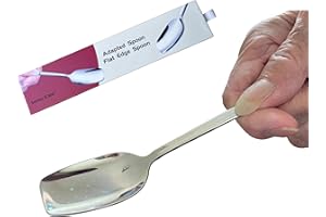 Silverware Adaptive Spoons for Parkinson's - Utensils for Elderly, Disabled, Adults, Parkinson's Patients, Handicapped, Non-Weighted Flat Edge Spoon by Senior ICare