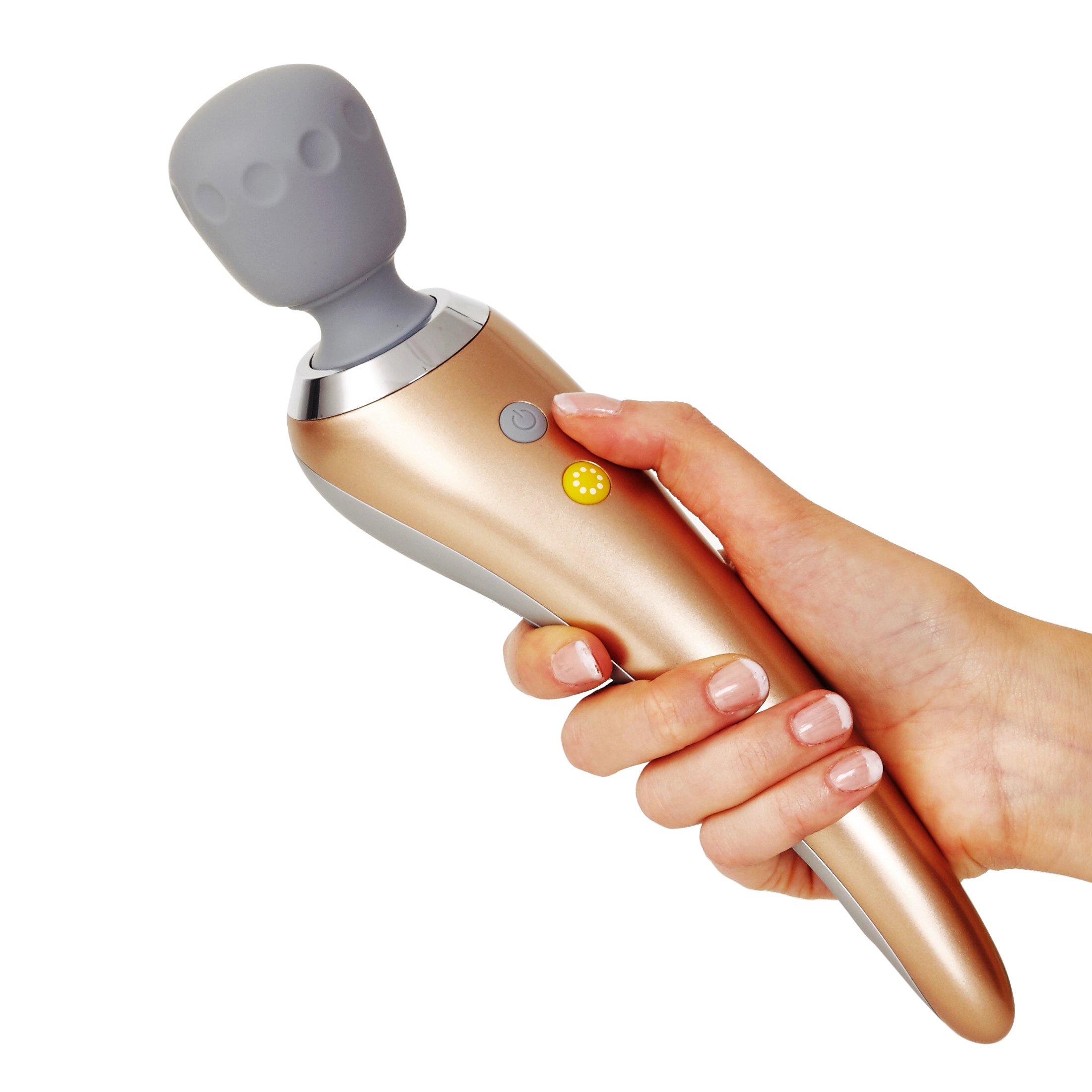 Yarosi Pro Therapeutic Massager - for Stress Relief and Sports Muscle Recovery - Built in Memory - Gold