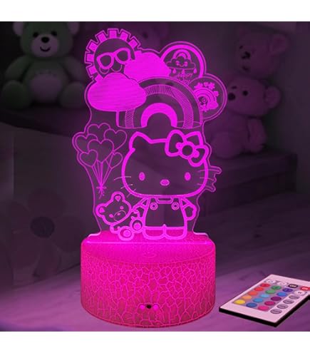 Ukonic Sanrio Hello Kitty Glitter Motion Mood Light | Nightstand