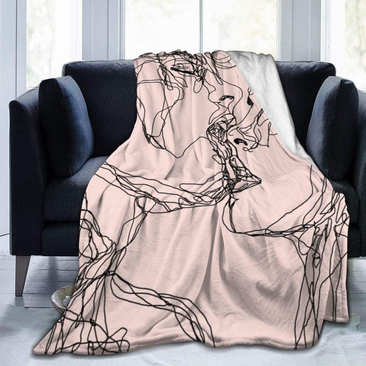 Guduss Kiss - Manta de forro polar de franela suave para sofá, cama