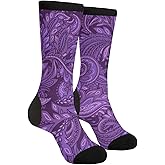 Mouxue Funny Novelty Crazy Crew Tube Socks, Men'S Women'S Casual Dress Socks
