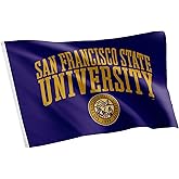 Desert Cactus San Francisco State University SFSU Flag - 3 x 5 Feet Gators Banner, Indoor/Outdoor Durable Fabric, 100% Polyester Design (Style 1)