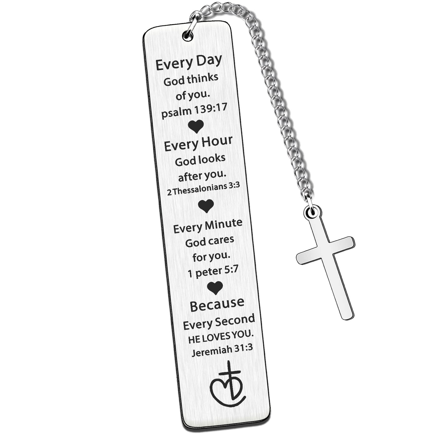 JETTOP Christian Gifts for Women Men Catholic Gifts for Female Religious Gifts Inspirational Bookmark for Women
