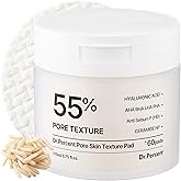 Dr.Percent Pore 55% Skin Texure Pad – AHA BHA LHA, Retinol & Rice Extract for Enlarged Pores, Textured Skin, Sebum Control, Exfoliating Toner Pads for Glass Skin, Non-Irritating, Korean Skincare(60ct)