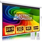 Motorized Projector Screen Pull Down Small Automatic Projector Screen White | Motorized Electric Outdoor Projection Screens Pull Down Small Portable Retractable Indoor Projection Movie Automatic