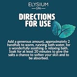 ELYSIUM SPA Muscle & Bath Soak with Menthol 450g Re-sealable Pack view 3