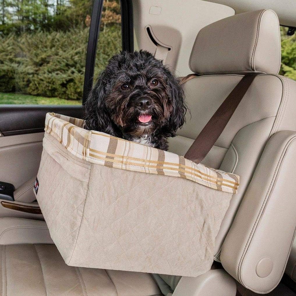 PetSafe Happy Ride Quilted Booster Seat, Dog Booster Seat for Cars Trucks and 4X4s, Easy-to-adjust Strap - Image 3